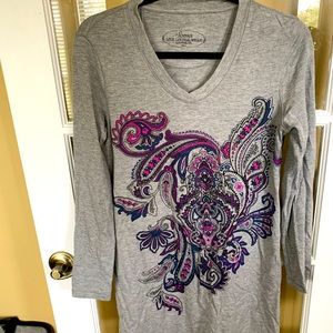 Soma Lounge wear size small gray with floral